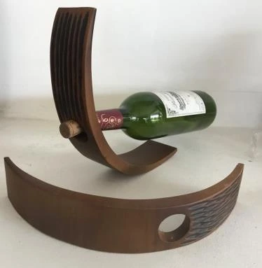 Wooden Wine Bottle Holder 12 inch
